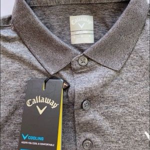 NWT Calloway Opti-Dry Grey Golf shirt Large